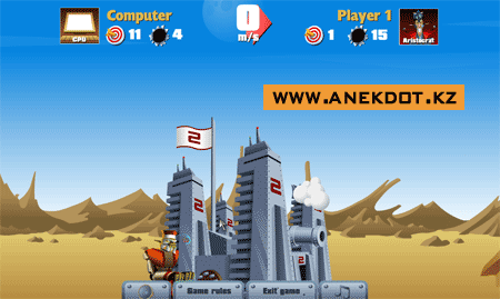 Флеш игра - The double siege - Красочная игра про войну двух крепостей. Можно воевать с компом или с человеком